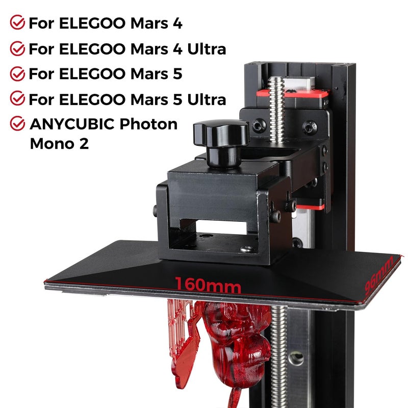 Sovol 2 Pack Resin 3D Printer Flex Building Plate, Spring Steel Flexible Plate and Magnetic Base Platform for Mars 4/Mars 4 Ultra/Mars 5/Mars 5 Ultra Photon Mono 2 160x96mm - Image 2